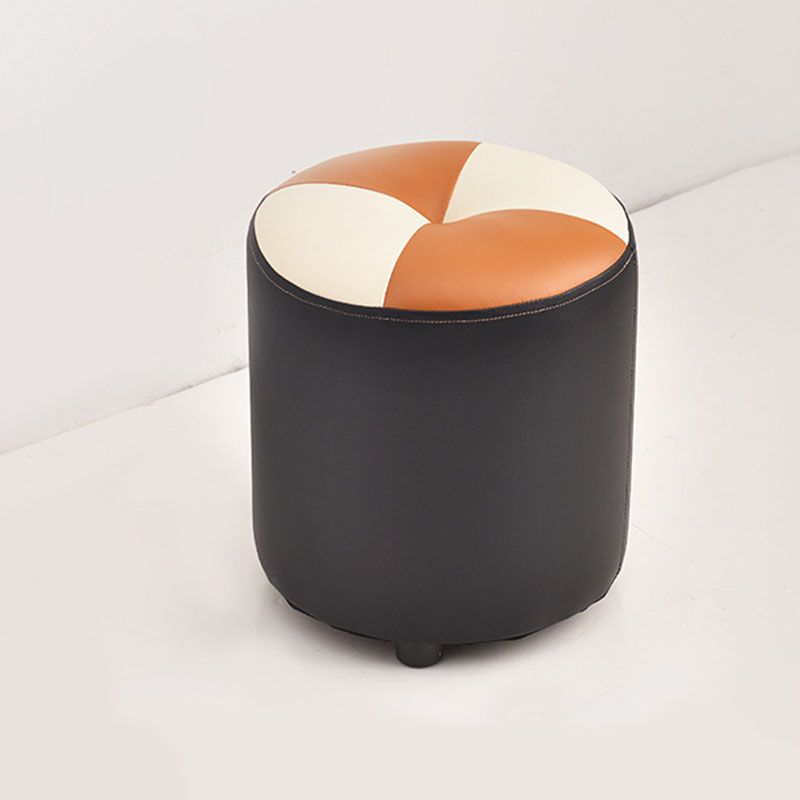 Modern Leather Pouf Stain Resistant Color Pouf for Drawing Room Clearhalo 'furn' 'furn_ottomans_poufs' 'Furniture' 'Living Room Furniture' 'Ottomans & Poufs' 'ottomans_poufs' 1200x1200_d347b3b1-1c89-4b17-a46c-f75f3d567e5f