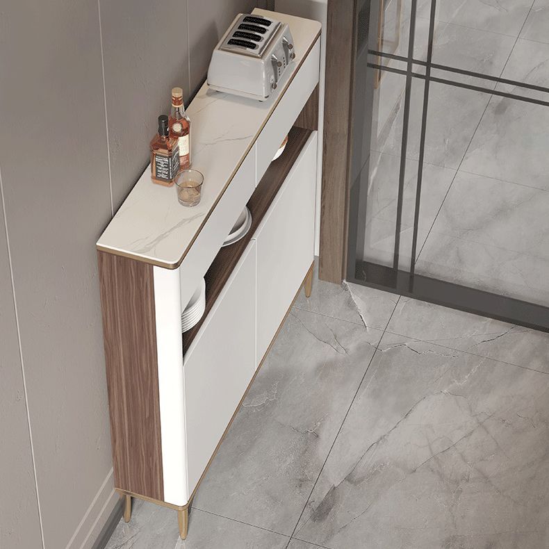 Wood Dining Room Sideboard Cabinet Glam Credenza with Storage and Drawer Clearhalo 'buffet_sideboard' 'Buffets & Sideboards' 'furn' 'furn_buffet_sideboard' 'Furniture' 'furniture_buffet_sideboard' 'Kitchen & Dining Furniture' 1200x1200_d34893de-4ccd-4ab7-94bc-0a8b8b05116c