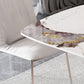 Glam Rectangle Dining Table Sintered Stone Table with Metal Base for Kitchen Clearhalo 'Dining Tables & Seating' 'Dining Tables' 'dining_table' 'furn' 'furn_dining_table' 'Furniture' 'Kitchen & Dining Furniture' 1200x1200_d348c290-0a2f-4bdf-ac71-4ffa1af56538