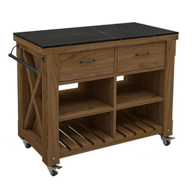 Rotolare moderno carrello da cucina in legno carrello per cucina