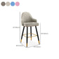 Upholstered Bar Stool Glam Backrest Counter Stool for Bristol Clearhalo 'Bar Furniture' 'Bar Stools' 'bar_stools' 'furn' 'furn_bar_stools' 'Furniture' 'Kitchen & Dining Furniture' 1200x1200_d34ebbb4-4c9f-4df0-8015-66103ece5781