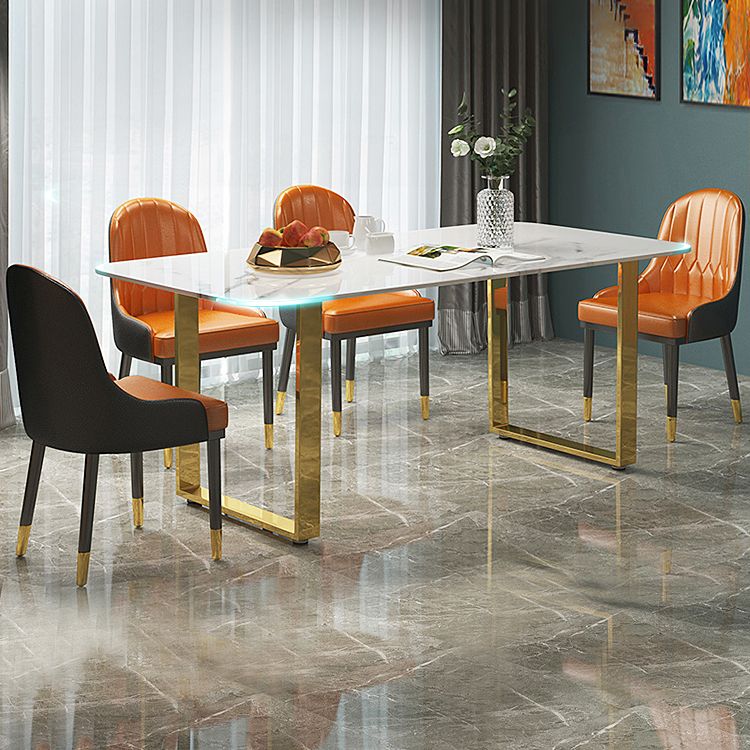 Luxury 1/2/5/7 Pieces Dining Set Sintered Stone Dining Table Set with Leather Chairs Clearhalo 'Dining Room Sets' 'Dining Tables & Seating' 'dining_room_set' 'furn' 'furn_dining_room_set' 'Furniture' 'furniture_dining_room_set' 'Kitchen & Dining Furniture' 'kitchen&dining_furn' 'kitchen' 1200x1200_d34fd9fb-4cc8-461f-97ce-8fed8121603c