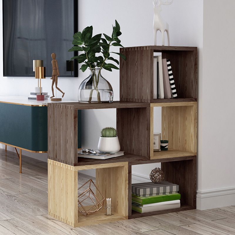 Contemporary Solid Wood Bookcase Open Back Bookshelf for Home Clearhalo 'Bookcases' 'Furniture' 'furniture_bookcases' 'Office Furniture' 1200x1200_d3505311-0abf-4c19-a050-1d1952cbfb1b