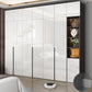 Zeitgenössischer Stil Holzgarderobe weißer Farbschrankschrank mit 1 Schublade