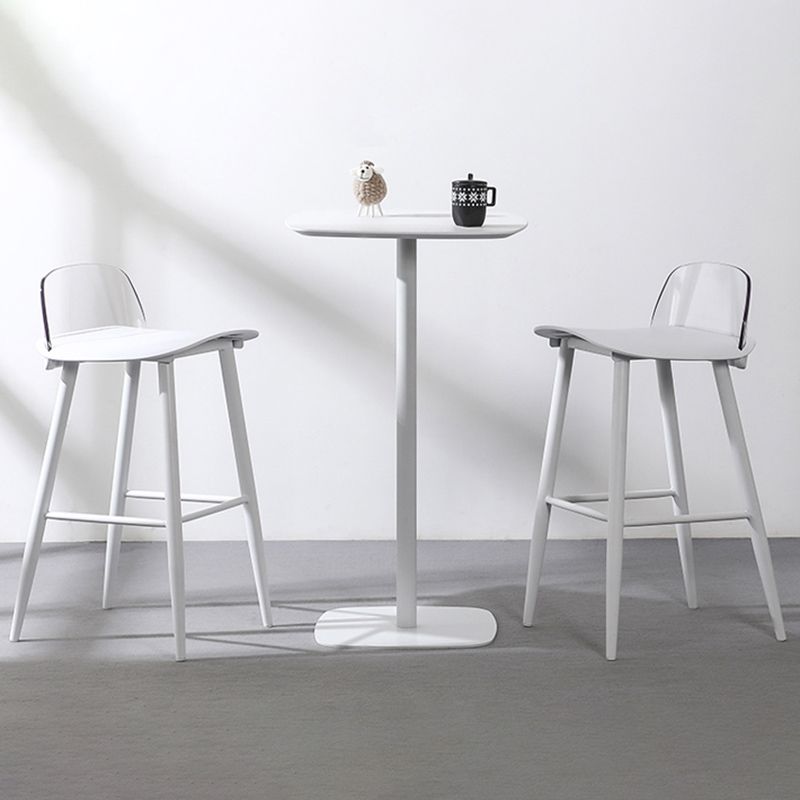Nordic Armless Backrest Counter Stool Iron Cafe Bar Stool with Acrylic Seat Clearhalo 'Bar Furniture' 'Bar Stools' 'bar_stools' 'furn' 'furn_bar_stools' 'Furniture' 'furniture_bar_stools' 'Kitchen & Dining Furniture' 1200x1200_d35128be-b017-4eff-b1b0-3be30b93c070