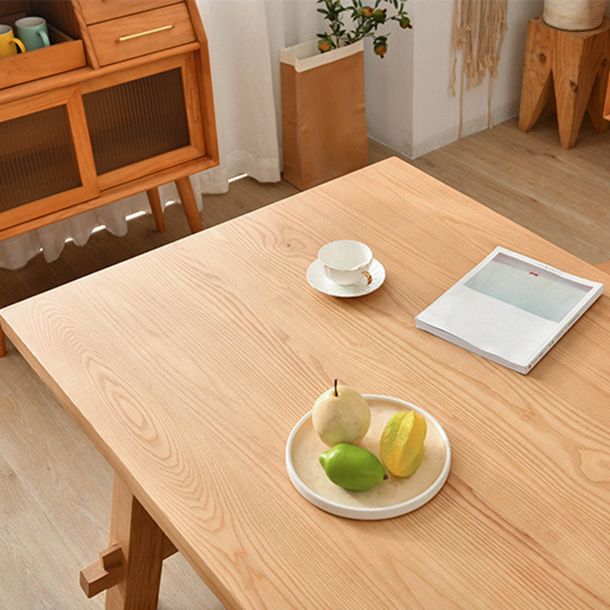 Tradizionale 1/2/3/5/7 pezzi set da pranzo tavolo da pranzo in legno di pino rettangolo per sala da pranzo