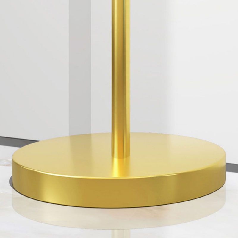 Kit d'entrée en or Stand de salle en métal contemporain pour hall, 68,9 pouces de hauteur