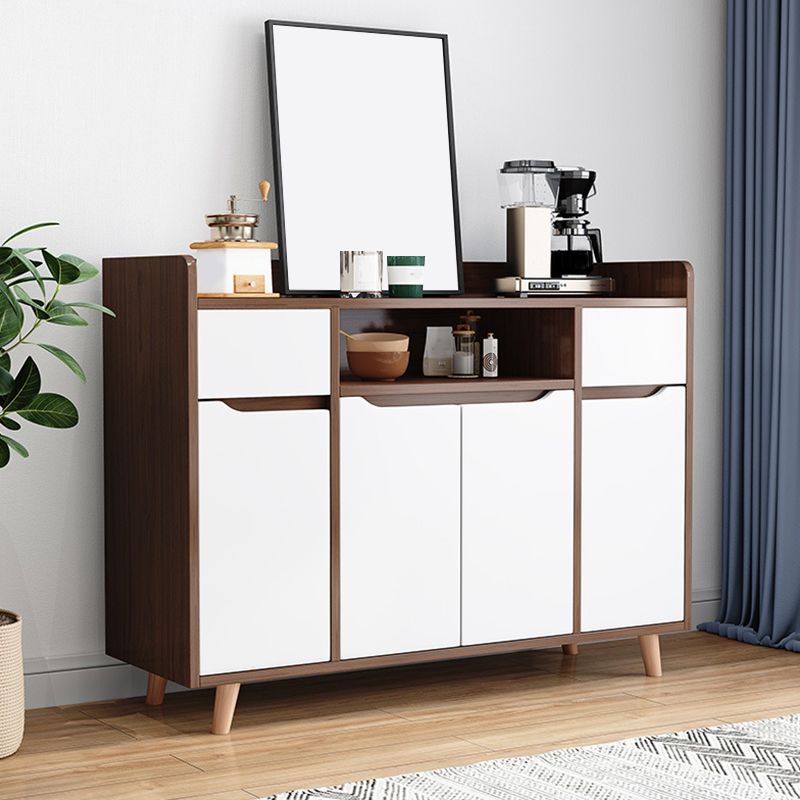 Modern Style Kitchen Sideboard Engineered Wood Sideboard with Open Storage Clearhalo 'buffet_sideboard' 'Buffets & Sideboards' 'furn' 'furn_buffet_sideboard' 'Furniture' 'Kitchen & Dining Furniture' 1200x1200_d3530702-bd91-40d5-8935-36a86907ede9
