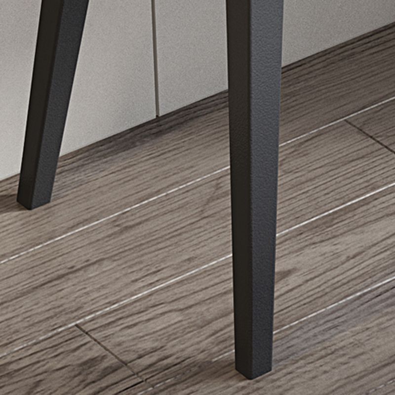 Tavolo da toeletta da toeletta a flip-top contemporanei impostato in grigio con cassetti