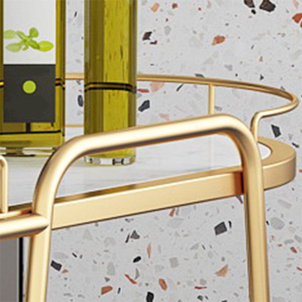 Tavolo da preparazione in metallo ovale contemporaneo 32.28 "H tavolo da preparazione a rotolamento per sala da pranzo