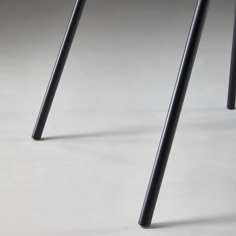 Industrial Design Armless Solid Back Chair for Kitchen Leather Dining Side Chair Clearhalo ' kitchen&dining_furn' 'Dining Chairs' 'Dining Tables & Seating' 'dining_chair' 'furn' 'furn_dining_chair' 'Furniture' 'furniture_dining_chair' 'Kitchen & Dining Furniture' 'kitchen' 1200x1200_d357144b-e5ab-487b-ac67-fd1cb64fcabf