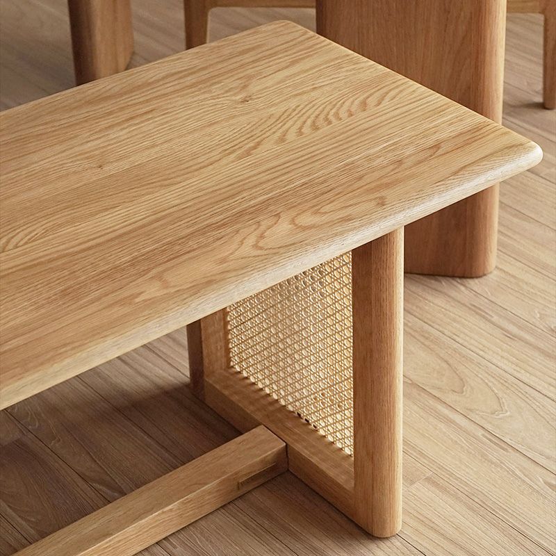 Solid Wood Rustic Dining Bench, 29.5"H Bench with Trestle Base Clearhalo 'Benches' 'Chairs & Seating' 'furn' 'furn_benches' 'Furniture' 'Living Room Furniture' 1200x1200_d35724c5-7f2c-448f-83bd-5a36bbd6fb93