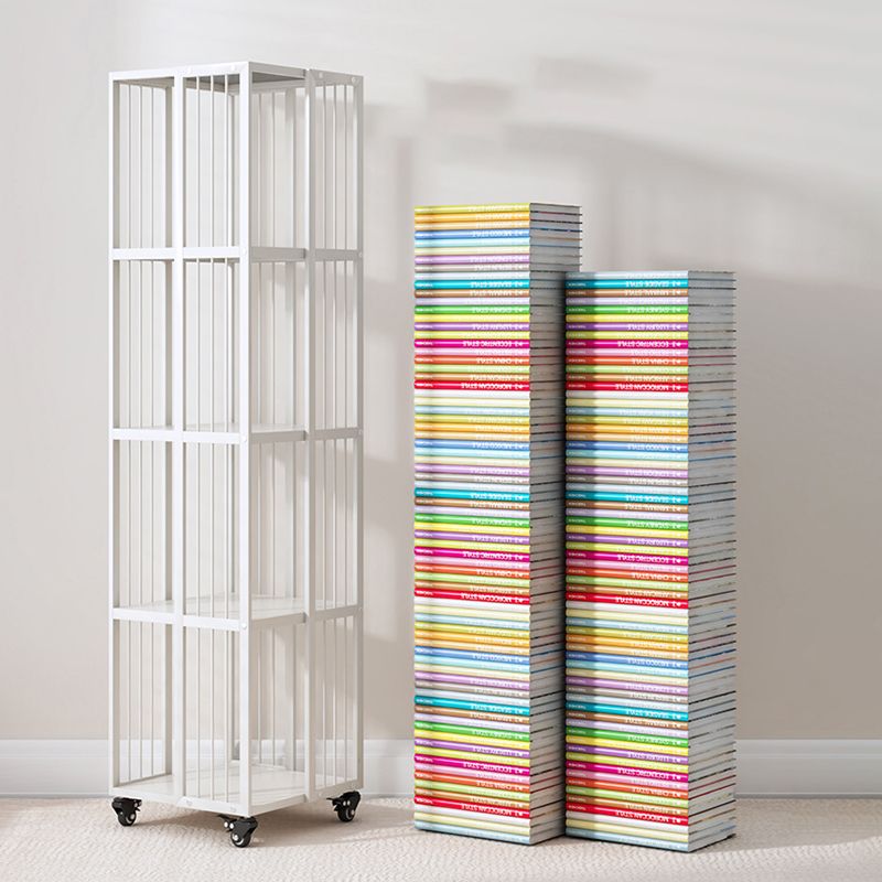 Libreria moderna in metallo puro bianco standard verticale chiuso libreria