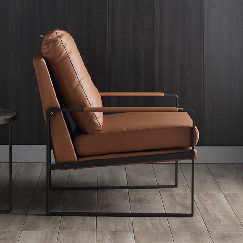 Microfiber and Genuine Leather Genuine Leather Sled Accent Chairs Clearhalo 'Accent Chairs' 'accent_chairs' 'Chairs & Seating' 'furn' 'furn_accent_chairs' 'Furniture' 'Living Room Furniture' 1200x1200_d35ae243-c10a-456c-82be-0c9d4039d119