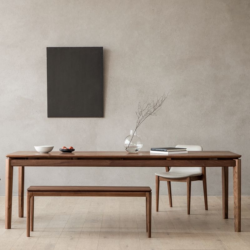 Bureau de bureau rectangulaire en bois massif Parsons Base Writing Desk, 29,9 "haut