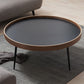 Round Wooden Coffee Table Black Tray Top Cocktail Table with 4 Legs Clearhalo 'Coffee & Accent Tables' 'Coffee Tables' 'coffee_tables' 'furn' 'furn_coffee_tables' 'Furniture' 'Living Room Furniture' 1200x1200_d35bbb2b-2a36-48d2-b055-3eafd0bbbc6b
