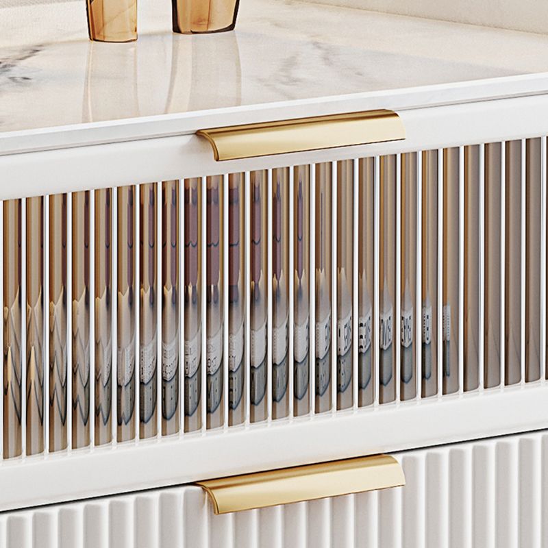 Comodini del letto glam del cabinetto del comodino in pietra con 2 cassetti