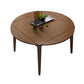 Modern Style Rubberwood Dinner Table Round Drop-Leaf Table for Home Use Clearhalo ' dining_table' 'Dining Tables & Seating' 'Dining Tables' 'furn' 'furn_dining_table' 'Furniture' 'furniture_dining_table' 'Kitchen & Dining Furniture' 'kitchen&dining_furn' 'kitchen' 'kitchen_dining_table' 1200x1200_d35ed2cf-4871-4df3-9613-e0b584666e51