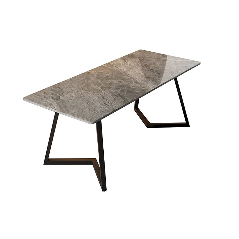 Contemporary Style Sintered Stone Desk Metal Sled Base Office Desk Clearhalo 'furn' 'furn_office_desk' 'Furniture' 'Office Desks' 'Office Furniture' 'office_desk' 1200x1200_d35f1b6e-68d2-4628-a0dc-bfb11130e900