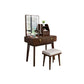 Modern Solid Wood Vanity Makeup Table Vanity Stool with Mirror Clearhalo 'Bedroom Furniture' 'furn' 'furn_makeup_vanities' 'Furniture' 'Makeup Vanities' 'makeup_vanities' 1200x1200_d360e4d6-cbff-4d75-ab58-8fc4efa02f67