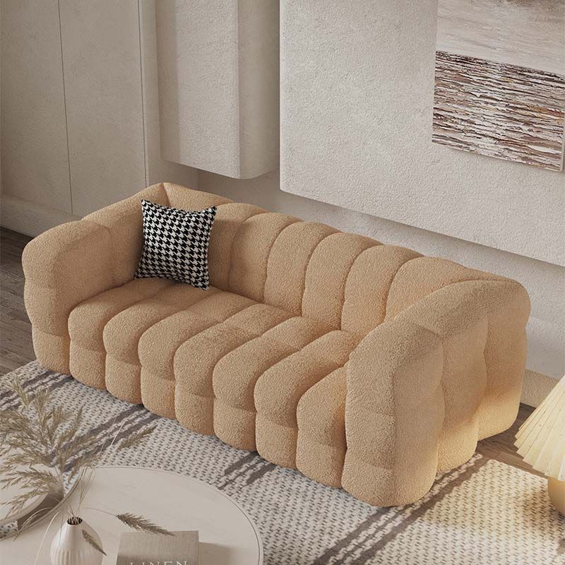 Divano in lana contemporanei con brisco e braccio smoking