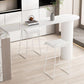 Faux Leather Armless Dining Stools Contemporary Bar Stools with Metal Base Clearhalo 'Bar Furniture' 'Bar Stools' 'bar_stools' 'furn' 'furn_bar_stools' 'Furniture' 'Kitchen & Dining Furniture' 1200x1200_d363a8e8-668f-4e91-9450-ddcd0e979d9b