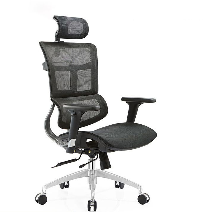 Modern Desk Chair Mesh Computer Chair Conference Chair No Wheel Clearhalo 'furn' 'furn_office_chair' 'Furniture' 'Office Chairs' 'Office Furniture' 'office_chair' 1200x1200_d36696bc-7ffc-4e8e-9207-3c6bc0878356
