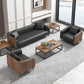 Modern Faux Leather Sofa Tuxedo Arm Tight Back Sofa in Grey/black Clearhalo 'furn' 'furn_sofas' 'Furniture' 'Living Room Furniture' 'Sofa' 'sofas' 1200x1200_d3669e3c-6f1e-4be8-9336-e195e02b216b