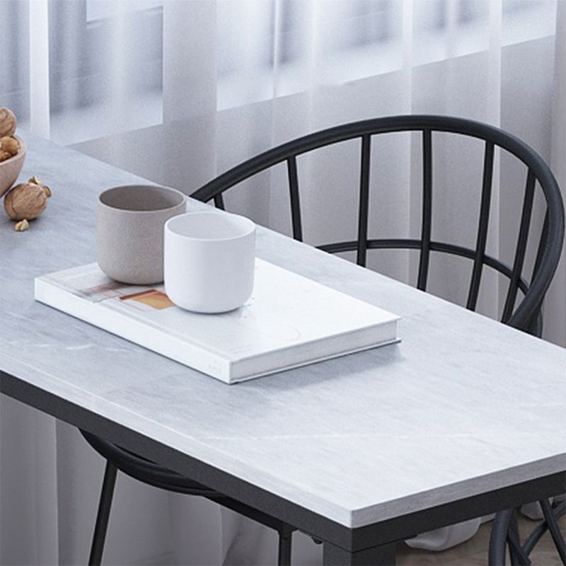 Modern Rectangle Bistro Bar Height Cocktail Table Marble Sled Indoor Bar Table Clearhalo 'Bar Furniture' 'Bar Tables' 'bar_tables' 'furn' 'furn_bar_tables' 'Furniture' 'furniture_bar_tables' 'Kitchen & Dining Furniture' 'kitchen&dining_furn' 'kitchen' 1200x1200_d366b45b-aa93-41f7-aae7-0a8dc9e6e179