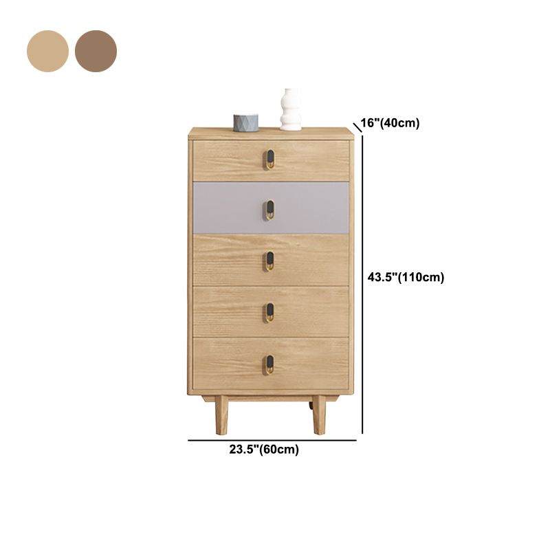 Coffre en bois moderne avec des jambes droites et des tiroirs accent coffre