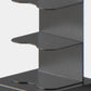 White and Black Corner Bookshelf Closed Back Contemporary Iron Bookshelf Clearhalo 'Bookcases' 'Furniture' 'furniture_bookcases' 'kitchen' 'kitchen_bookcases' 'Living Room Furniture' 'Office Furniture' 1200x1200_d36c39a2-7619-4aea-9176-715adbbd99c0