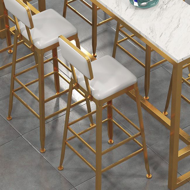 1/7/9/11 Pieces Rectangular Bar Set Gorgeous Style Marble Table with Bar Stools Clearhalo 'Bar Furniture' 'furn' 'furn_home_bar_bar_sets' 'Furniture' 'Home Bars & Bar Sets' 'home_bar_bar_sets' 'Kitchen & Dining Furniture' 1200x1200_d36dbbf9-e4a6-4b1f-9e73-191cf85a9796