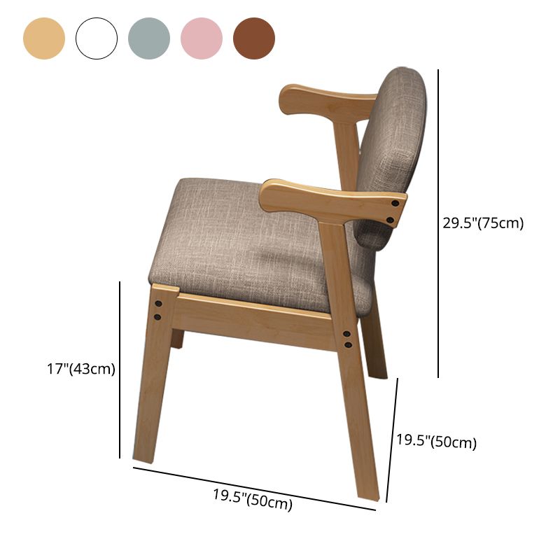 Modern Style Wooden Dining Chair Open Back Single Dining Arm Chair for Kitchen Clearhalo ' kitchen&dining_furn' 'Dining Chairs' 'Dining Tables & Seating' 'dining_chair' 'furn' 'furn_dining_chair' 'Furniture' 'furniture_dining_chair' 'Kitchen & Dining Furniture' 'kitchen' 1200x1200_d36e6778-ca9d-49fb-b48f-58a4a5581022