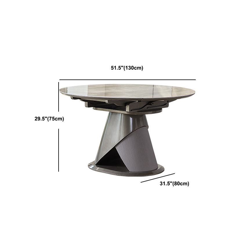 Zeitgenössisches Esszimmer-Set aus Stein, 1/2/5/7-teilig, Drehtisch-Möbel für Zuhause