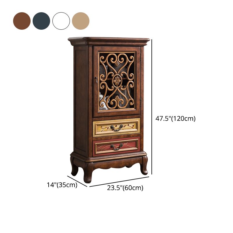 Industrial Accent Cabinet with Drawers and Bracket Legs Side Cabinet Clearhalo 'Cabinets & Chests' 'cabinets_chests' 'furn' 'furn_cabinets_chests' 'Furniture' 'Living Room Furniture' 1200x1200_d3719b2b-a8ed-4058-a2f9-aebb344fc044