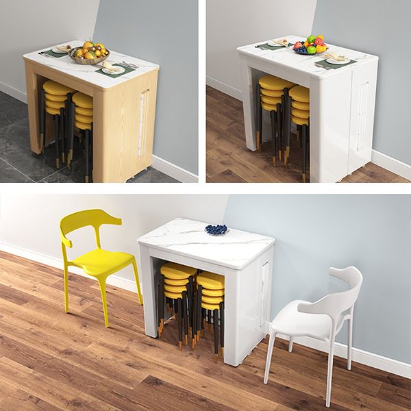 73'' Artificial Foldable Dining Table Extendable Rectangle Table with 5 Legs Clearhalo ' dining_table' 'Dining Tables & Seating' 'Dining Tables' 'furn' 'furn_dining_table' 'Furniture' 'furniture_dining_table' 'Kitchen & Dining Furniture' 'kitchen&dining_furn' 'kitchen' 'kitchen_dining_table' 1200x1200_d371bd4d-b877-4011-a8ad-be36646977ab