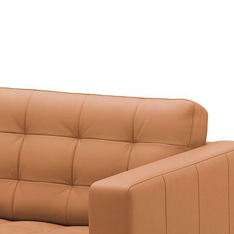 Square Arm Tufted Faux Leather Furniture Sectionals in Brown Clearhalo 'furn' 'furn_sectionals' 'Furniture' 'furniture_sectionals' 'Living Room Furniture' 'Sectionals' 1200x1200_d371ffde-bbf8-4d1b-bb98-7524a523b886