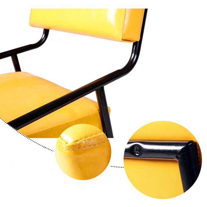 Leather Industrial Brasserie Arm Chair Matte Finish Open Back Dining Chair (Set of 4) Clearhalo ' kitchen&dining_furn' 'Dining Chairs' 'Dining Tables & Seating' 'dining_chair' 'furn' 'furn_dining_chair' 'Furniture' 'furniture_dining_chair' 'Kitchen & Dining Furniture' 'kitchen' 1200x1200_d372322f-f268-49a4-8c65-731e8857b91c