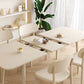 White Rectangle Dining Room Table Modern Dinner Room Kitchen Table Clearhalo 'Dining Tables & Seating' 'Dining Tables' 'dining_table' 'furn' 'furn_dining_table' 'Furniture' 'Kitchen & Dining Furniture' 1200x1200_d3744a52-e8be-4eed-923b-cf78bc73be2c