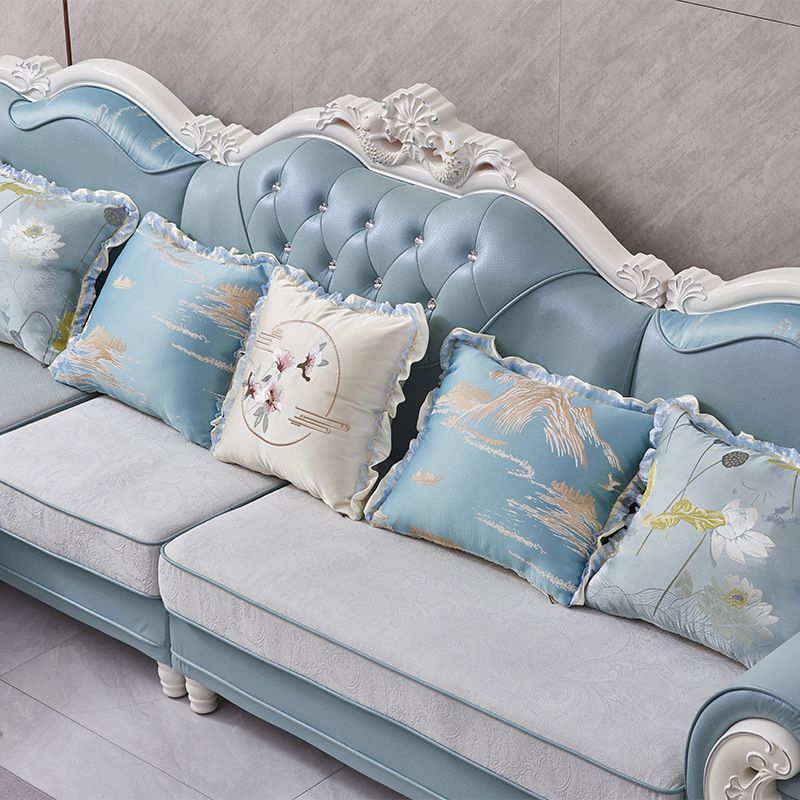 Traditional Style 46.45 " H Rolled Arm Sofa & Chaise for Living Room Clearhalo 'furn' 'furn_sectionals' 'Furniture' 'Living Room Furniture' 'Sectionals' 1200x1200_d3746664-7c1f-4fc4-872f-58639671426b