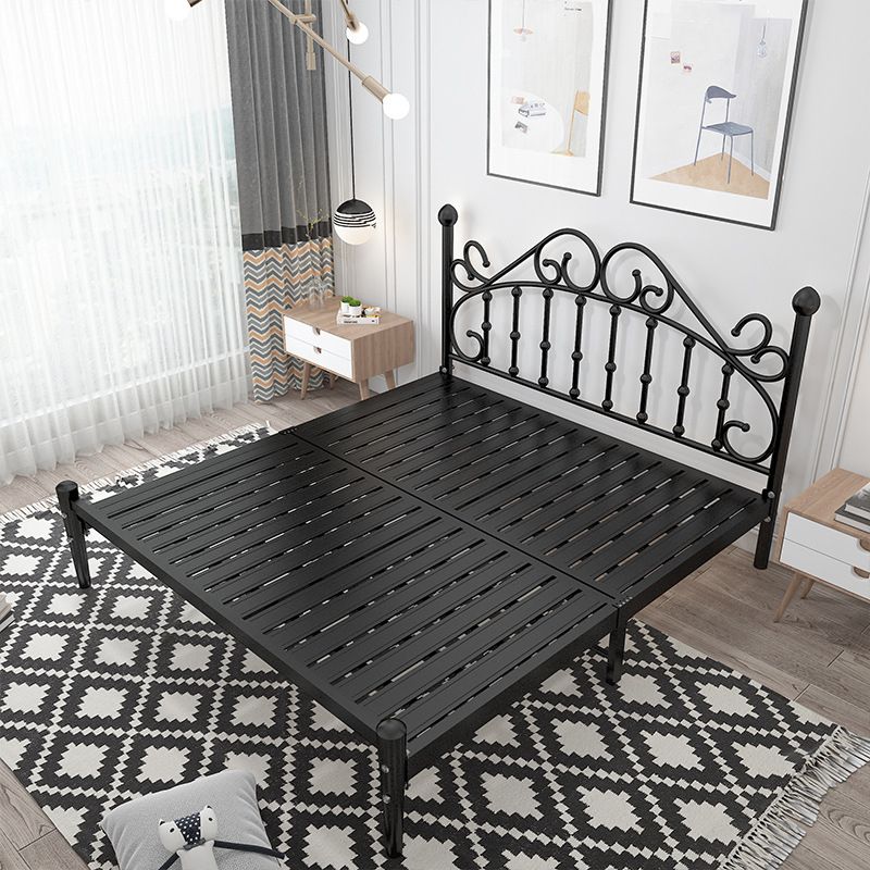 Contemporary Style Standard Bed Metal Bed Frame with Headboard Clearhalo 'Bedroom Furniture' 'Beds' 'furn' 'furn_beds' 'Furniture' 1200x1200_d376a9fe-c26a-4b9b-b3d0-a5cb19a57c7f