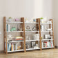Wooden Etagere Bookcase Modern Bookshelf with Rectangular Shelves
