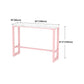 Modern Pink Rectangle Counter-height Pub Table Coffee Shop Footrest Pub Bar Table Clearhalo 'Bar Furniture' 'Bar Tables' 'bar_tables' 'furn' 'furn_bar_tables' 'Furniture' 'furniture_bar_tables' 'Kitchen & Dining Furniture' 'kitchen&dining_furn' 'kitchen' 1200x1200_d377665c-13f4-49b9-b85c-3bedecb78fe1