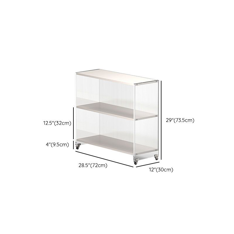 Closed Back Vertical Bookshelf Modern Style Acrylic Bookcase for Office Clearhalo 'Bookcases' 'furn' 'furn_bookcases' 'Furniture' 'Office Furniture' 1200x1200_d37a63e9-a8f8-44eb-9f92-7133dca2e353