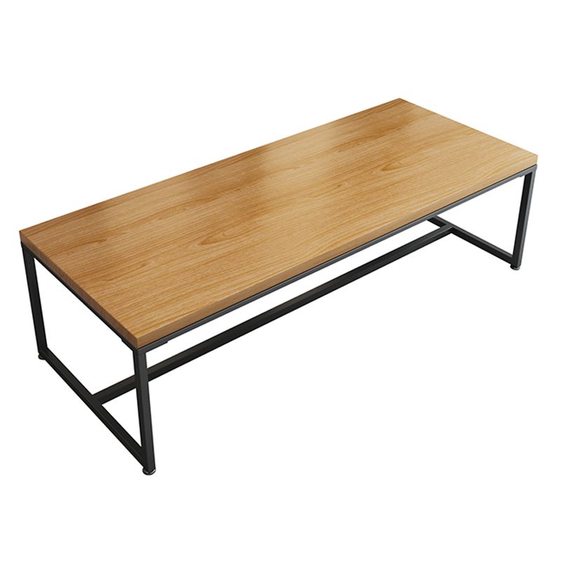 Rectangle Trestle Base Industrial Dining Table Solid Wood Fixed Table Clearhalo ' dining_table' 'Dining Tables & Seating' 'Dining Tables' 'furn' 'furn_dining_table' 'Furniture' 'furniture_dining_table' 'Kitchen & Dining Furniture' 'kitchen&dining_furn' 'kitchen' 'kitchen_dining_table' 1200x1200_d37b1c73-98bb-4593-9f9b-3809c8421532