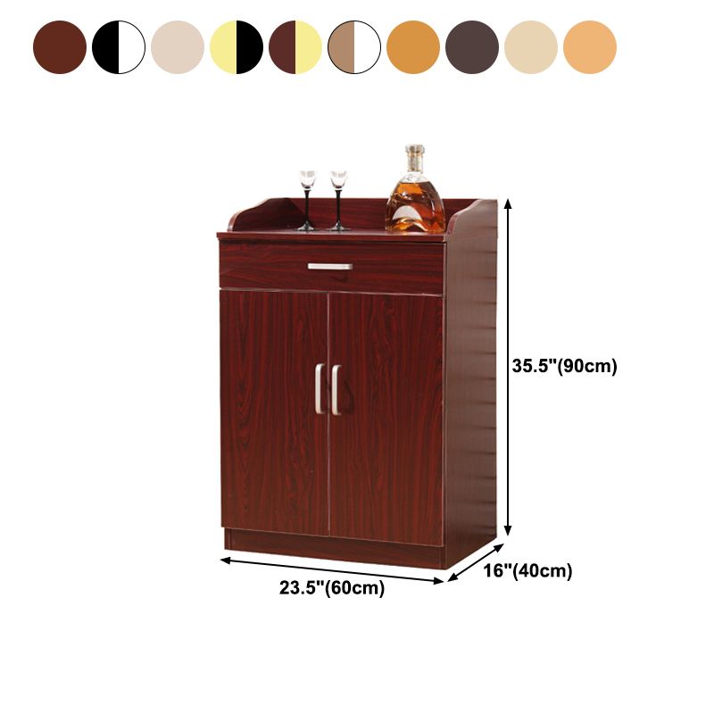 Scheda in legno ingegnerizzato in ingegnerizzazione della scheda glam con porta e cassetto per uso domestico