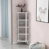 Modern Style Kitchen Server Glass Door Iron Frame Server for Living Room Clearhalo 'buffet_sideboard' 'Buffets & Sideboards' 'furn' 'furn_buffet_sideboard' 'Furniture' 'Kitchen & Dining Furniture' 1200x1200_d37df98a-1d29-418d-baa4-bc447ba82421