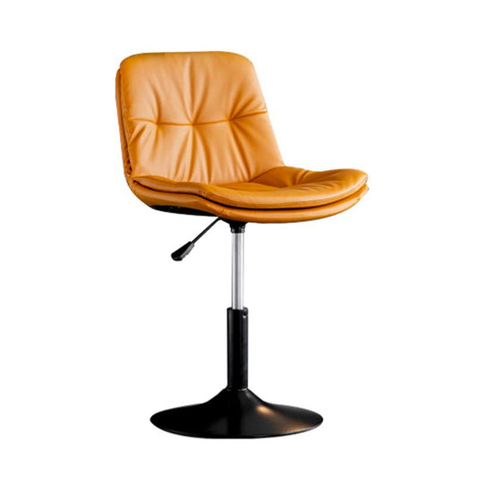 Swivel and Adjustable Bar Chair Modern Faux Leather Armless Bar Chair Clearhalo 'Bar Furniture' 'Bar Stools' 'bar_stools' 'furn' 'furn_bar_stools' 'Furniture' 'Kitchen & Dining Furniture' 1200x1200_d37eb402-895c-4ba2-b918-af40fa017745