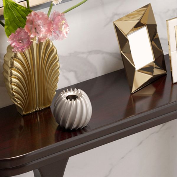 Solid Wood Console Table 33.46" Tall 1-shelf Accent Table for Hall