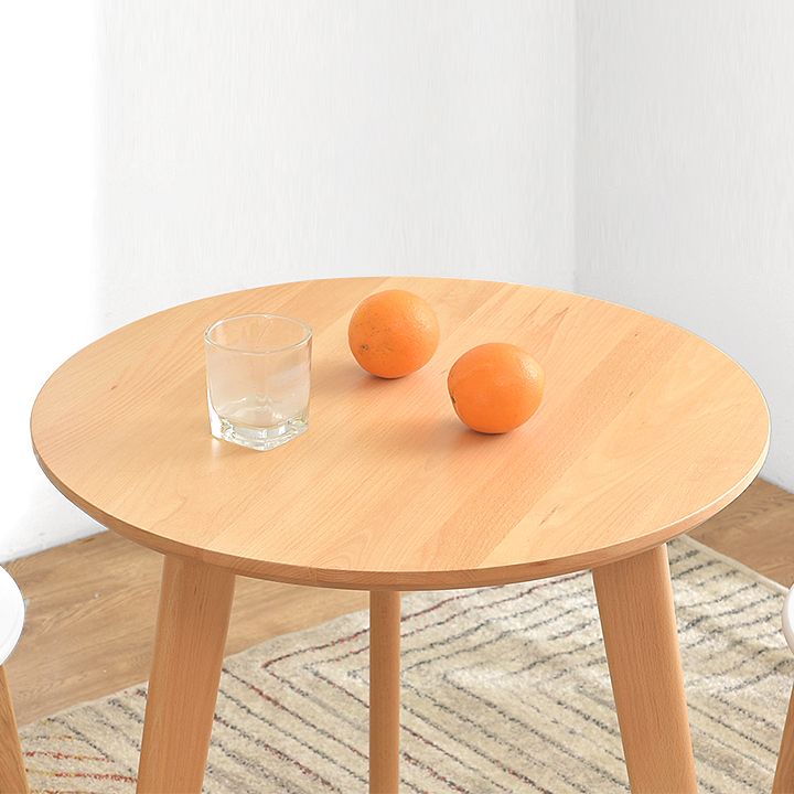 Round Minimalist Dining Table Wood Color Fixed Table with Beech Solid Wood Clearhalo ' dining_table' 'Dining Tables & Seating' 'Dining Tables' 'furn' 'furn_dining_table' 'Furniture' 'furniture_dining_table' 'Kitchen & Dining Furniture' 'kitchen&dining_furn' 'kitchen' 'kitchen_dining_table' 1200x1200_d382d629-bc3a-417e-b998-a5948ddbd36b